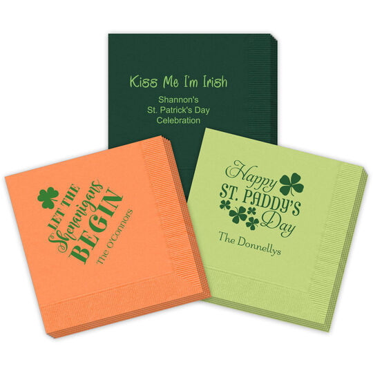 Design Your Own St. Patrick's Day Napkins